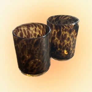 HANDBLOWN CONFETTI GLASSES SET OF TWO